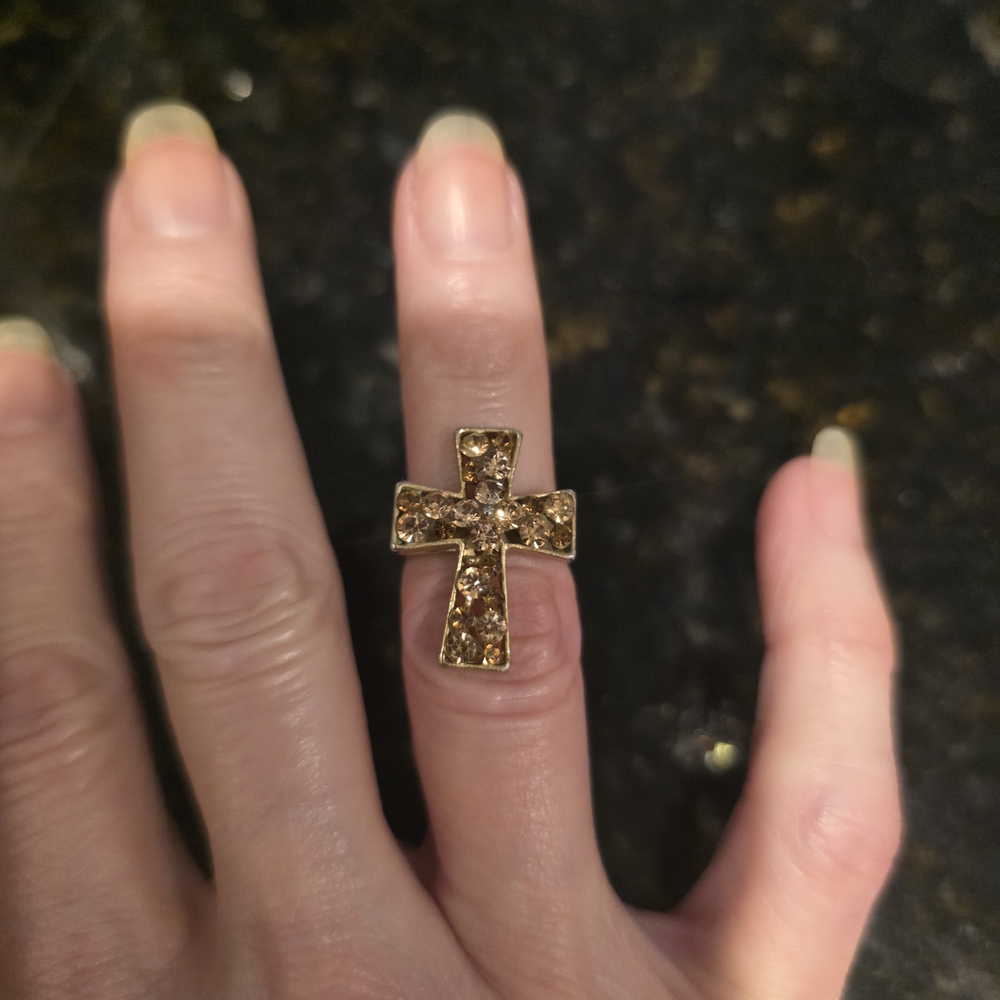 Gold Cross Ring